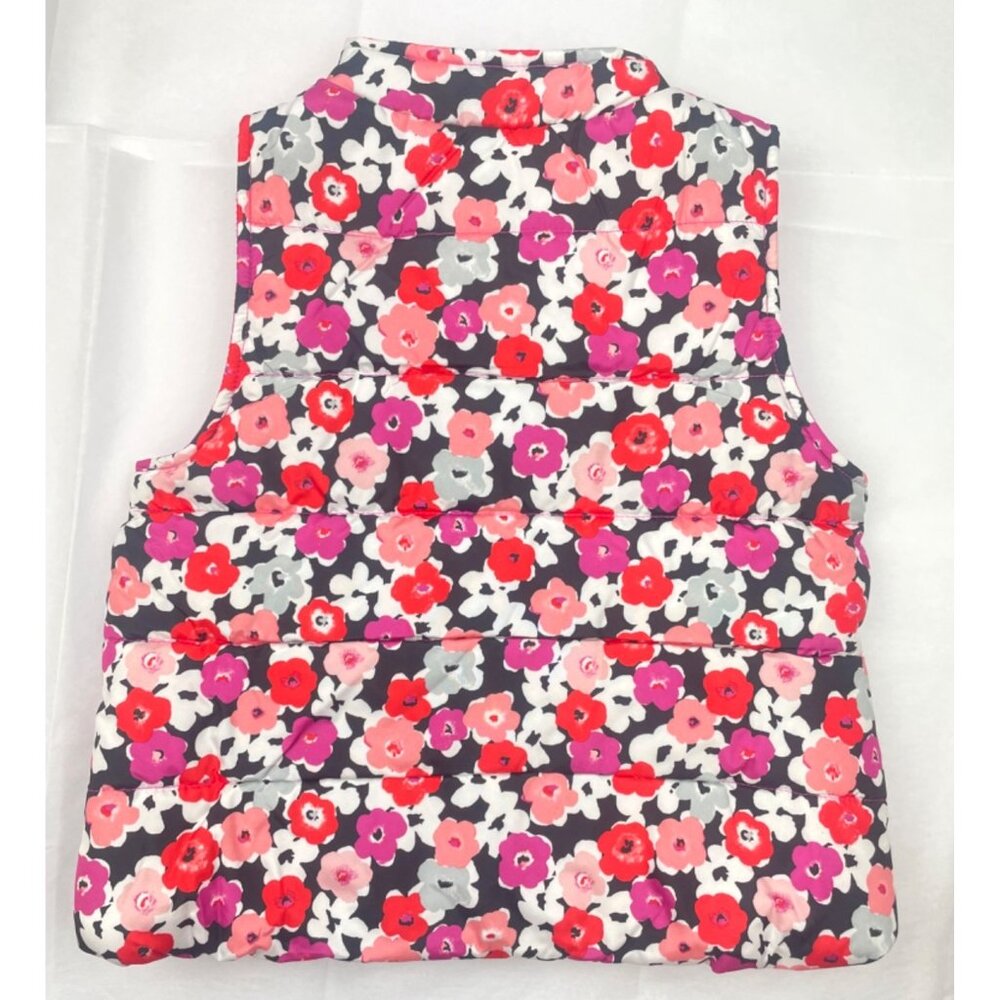 Gymboree Girl Floral Puffer Vest 4 XS - Picture 2 of 11
